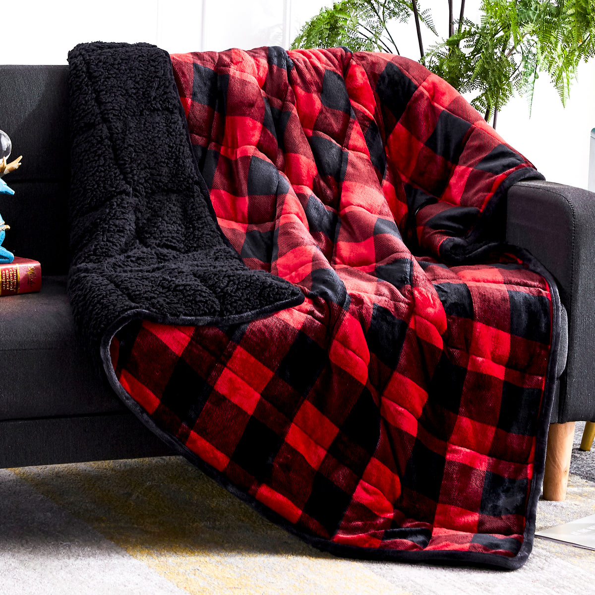 Velvet Sherpa Weighted Blanket 10, 12 & 15 lbs Dream Theory