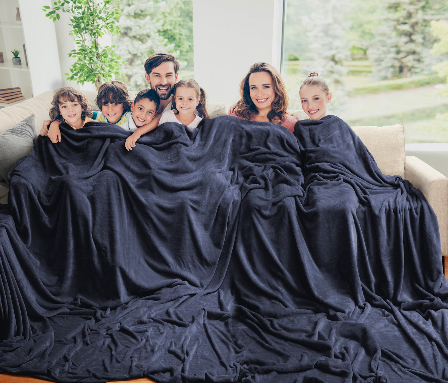 Oversized Mega Family Throw Blanket, 11 x 9 feet