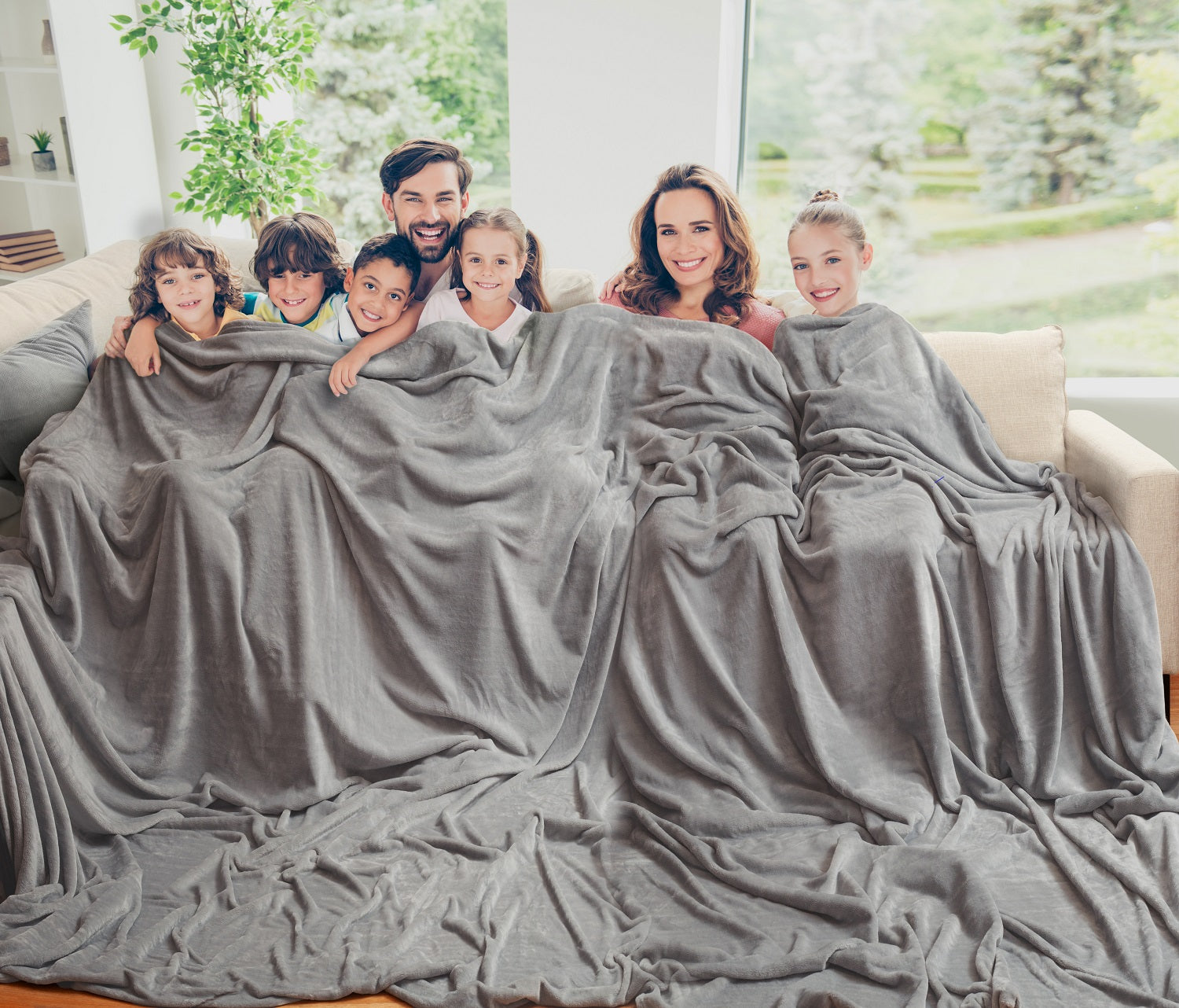 Oversized Mega Family Throw Blanket, 11 x 9 feet