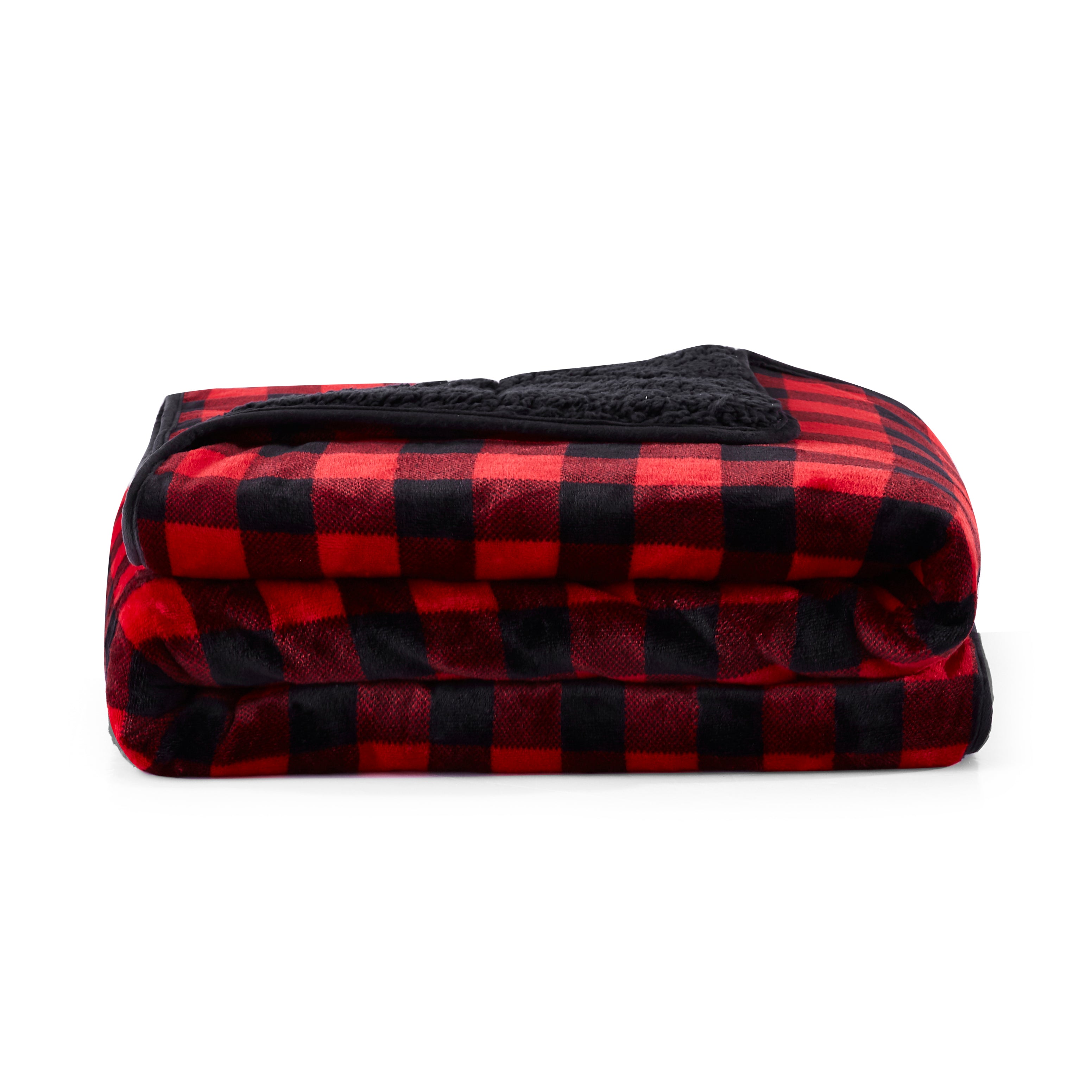 Smooth Velvet to Sherpa Reverse Weighted Throw- 10 lb