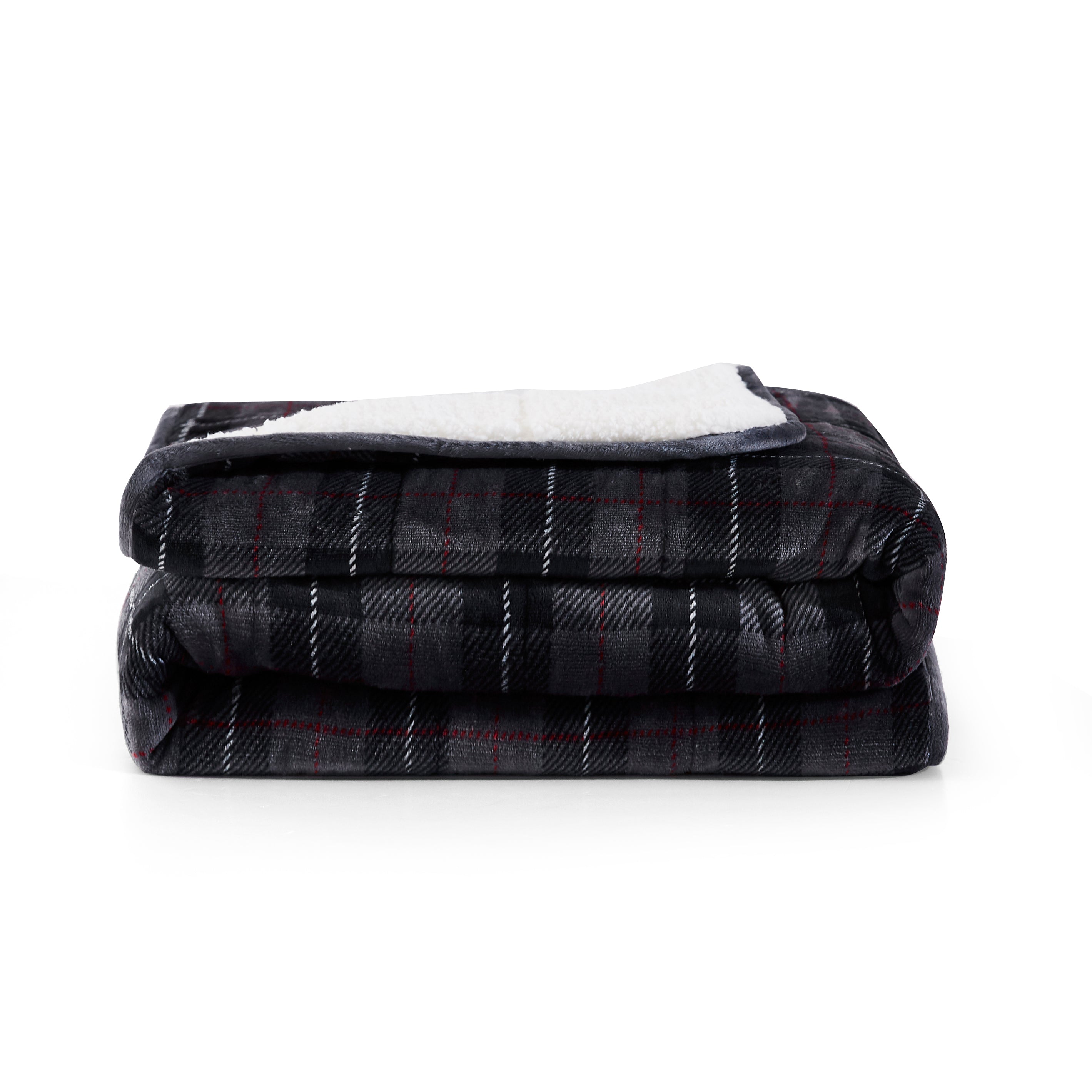 Smooth Velvet to Sherpa Reverse Weighted Throw- 10 lb